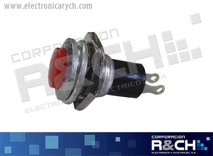 SW-2003 switch pushboton NA 3A rojo HG