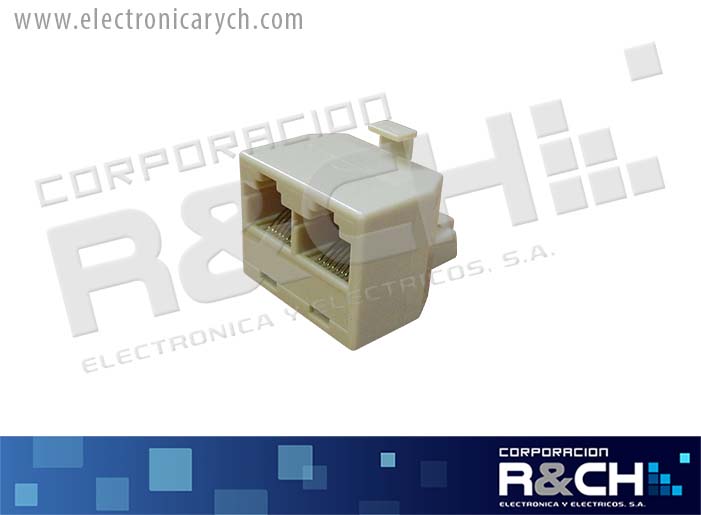 CN-TL0005 conector  RJ45  1 Pluj a 2 Jack