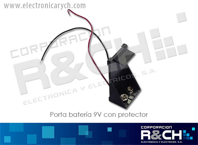PR-B9VC Porta Bateria 9V con Protector