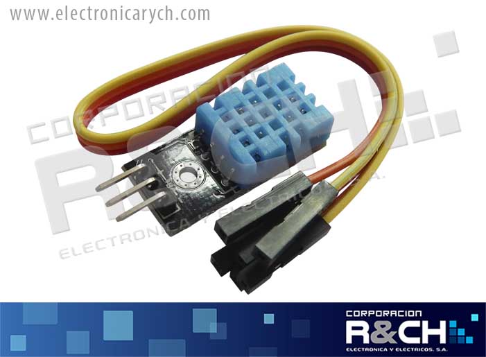 MD-DHT11 modulo sensor DHT11  0°C a 50°C 3.3 a 5VDC