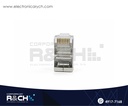 CN-RJ45B conector RJ45  blindado compatible cat. 6  y cat. 5