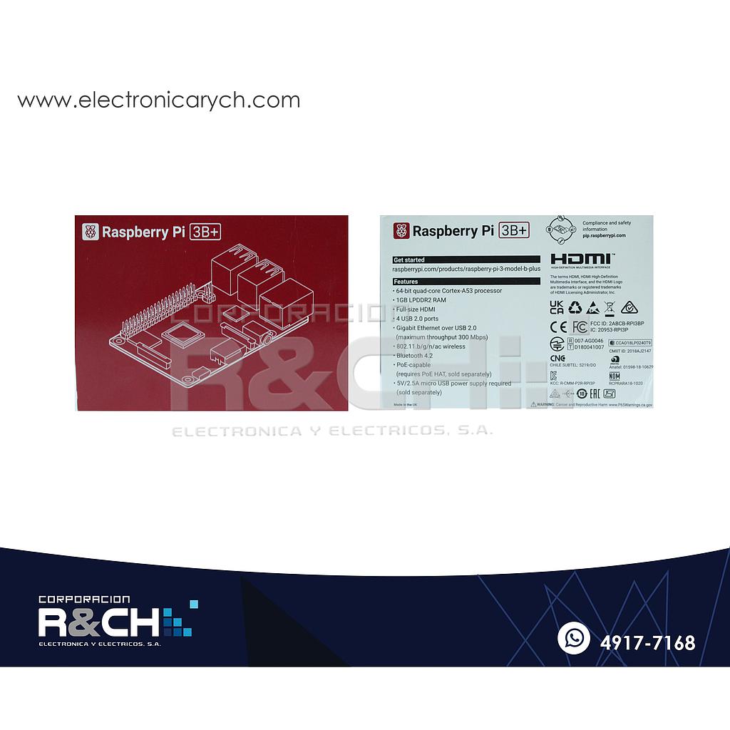 R-PI3 raspberry PI 3 model B+, 1GB RAM