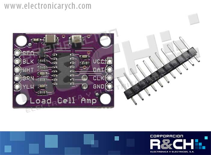 MD-HX711L modulo conversor analogico digital  24b alta precision