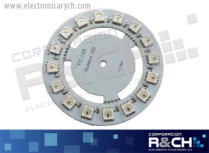 MD-2811 modulo led RGB 5050 circular 16 leds 5V