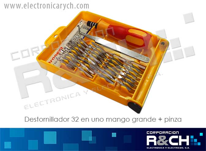 HM-393 destornillador 32 en uno mango grande+pinza