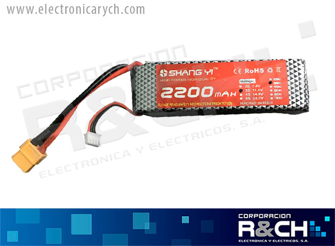 BT-2200 bateria lipo 2200mAh 3cell  11.1V 35C
