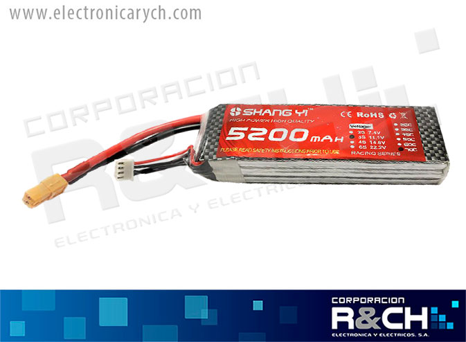 BT-5200 bateria lipo 5200mAh 11.1V 3cell
