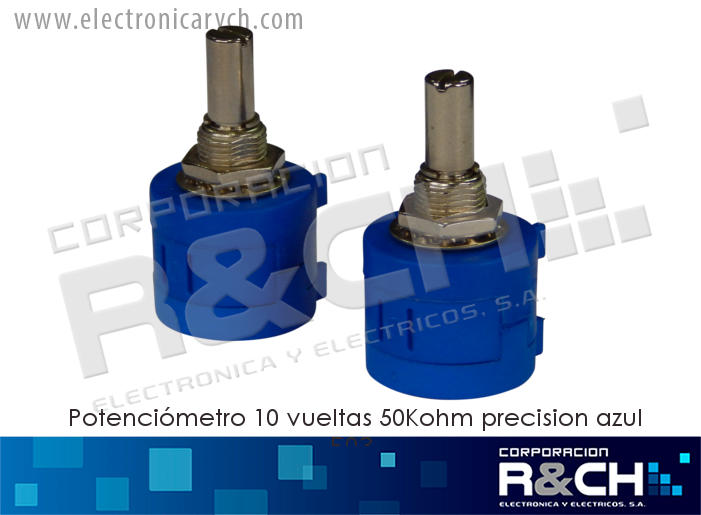 3590S-50K potenciometro 10 vueltas 50Kohm precision azul 503
