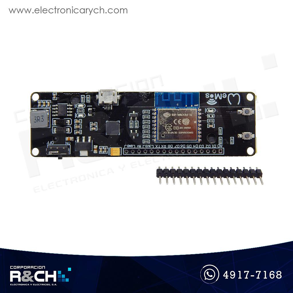 MD-ESP-02 Módulo wemos, wifi ESP8266+case 18650