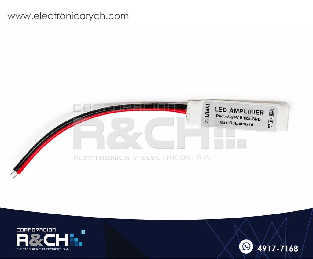 MD-AF6A Modulo amplificador para tiras LED 6A 12V compatible 5050/3528 RGB