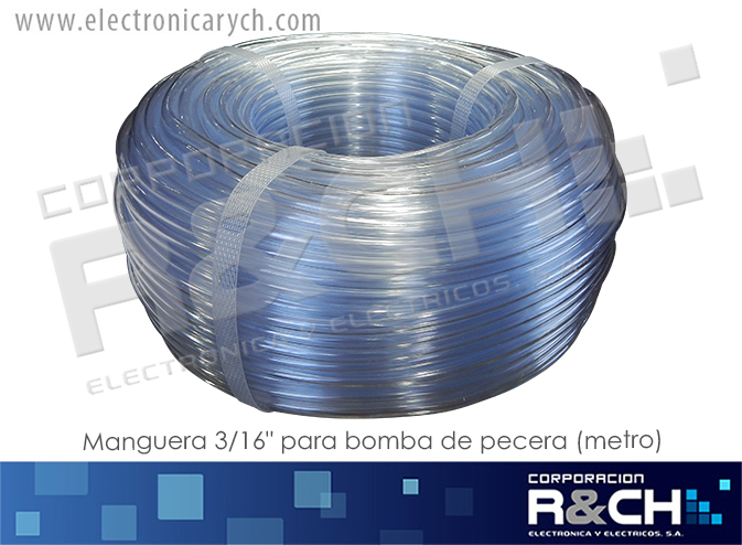 19864 manguera 3/16" para bomba de pecera. metro
