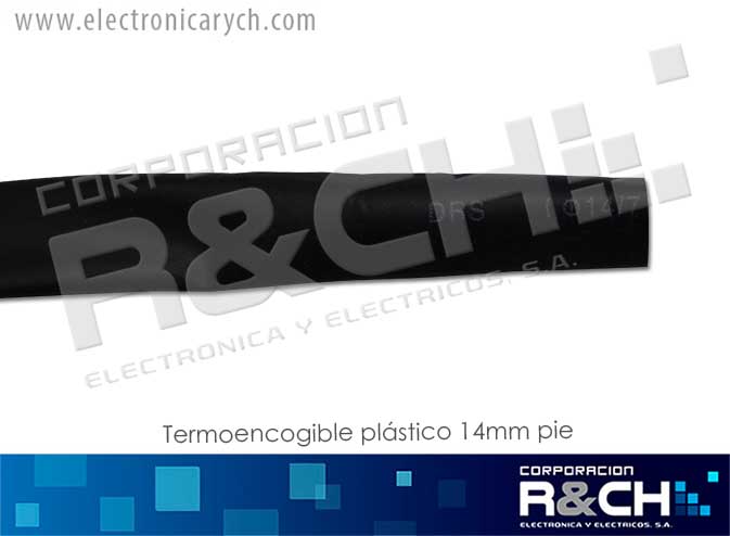 TP-14 termoencogible plastico 14mm. pie