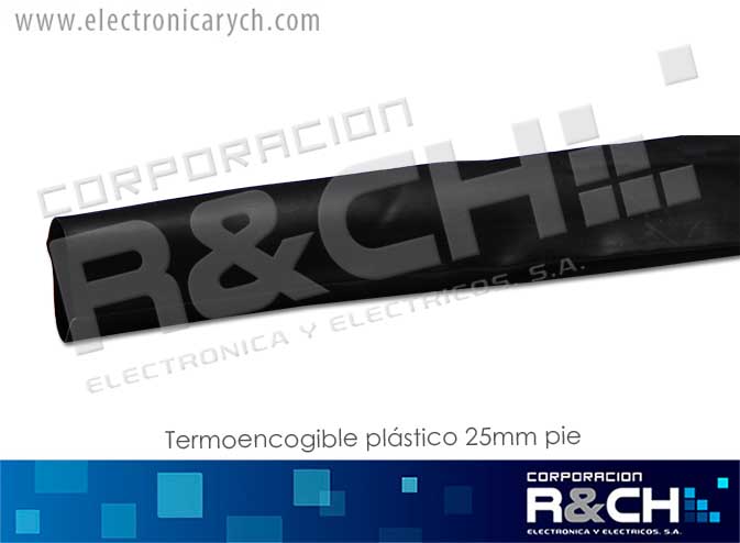 TP-25 termoencogible plastico 25mm. pie