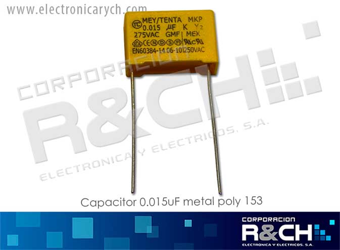 CC-0.015U/275 Capacitor 0.015uF Metal Poly 153