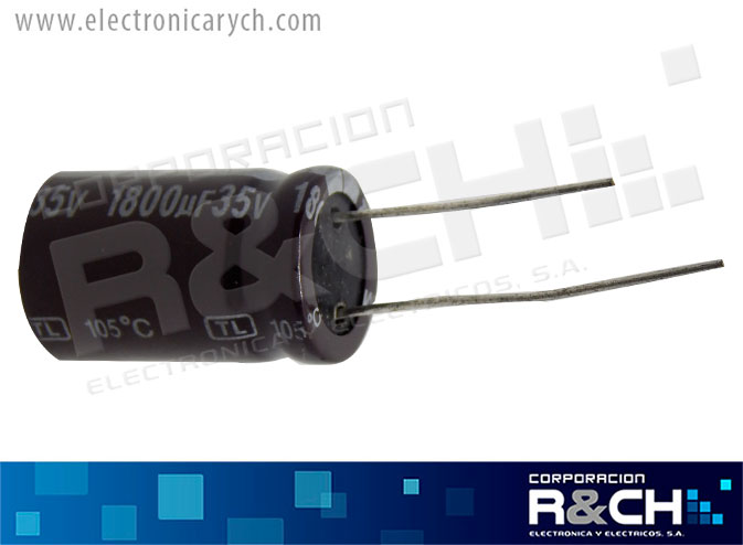 FE-1800U/35 filtro elect. 1800uF 35V