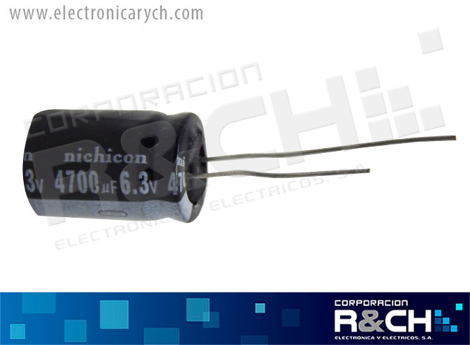 FE-4700U/6.3 filtro elect. 4700uF 6.3V