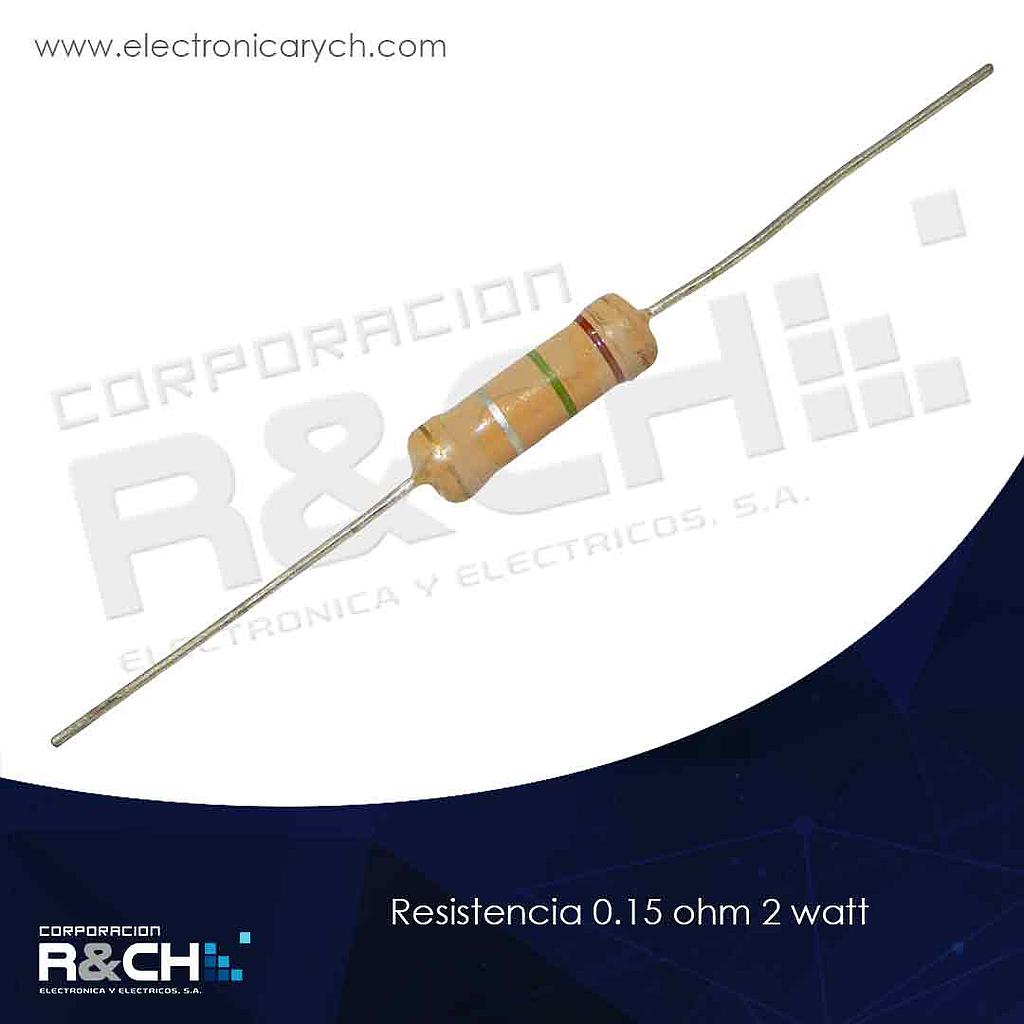 RX-0.15/2 resistencia 0.15 ohm 2 watt