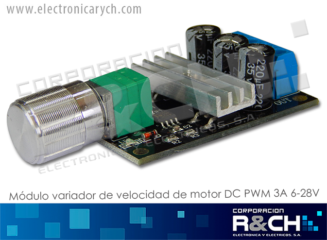 MD-PWM28 modulo control de velocidad de motor DC PWM 3A 6-28V  1203B