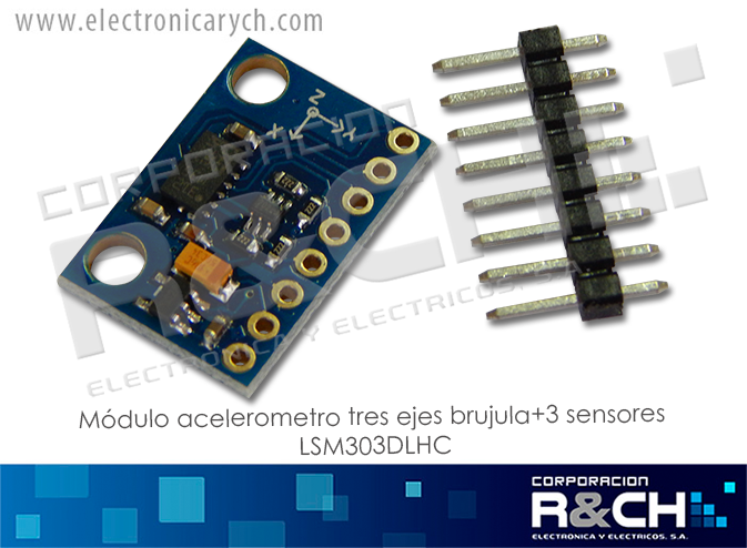 MD-GY511 modulo acelerometro tres ejes brujula+3 sensores LSM303DLHC