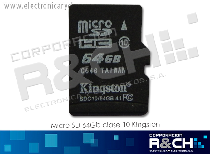 SDC10-64GB micro SD 64Gb clase 10 Kingston