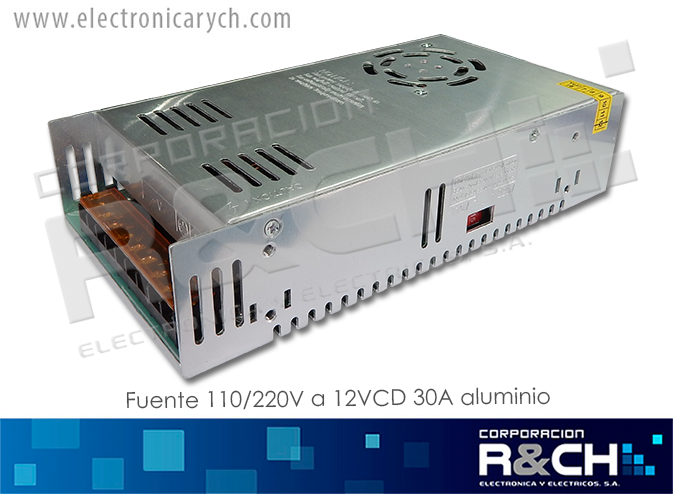 FE-1230A Fuente 12V 30A Aluminio