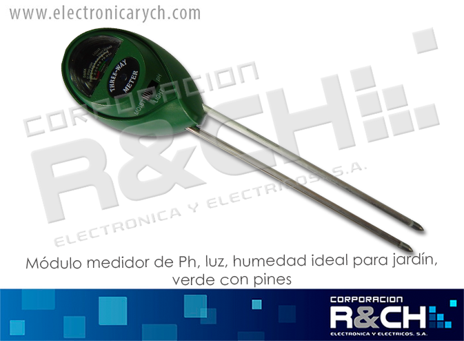 MD-68A modulo medidor de PH, luz, humedad ideal para jardin, verde con pines