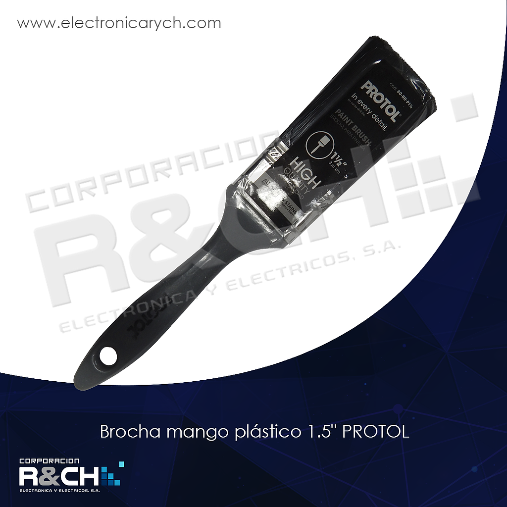 HM-80BRP-1.5 brocha plastica 1.5" protol