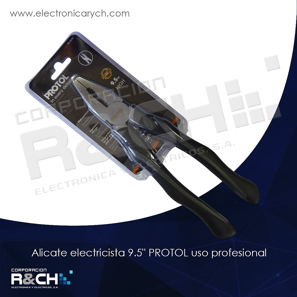 HM-90-HLP9 alicate electricista 9.5" PROTOL uso profecional
