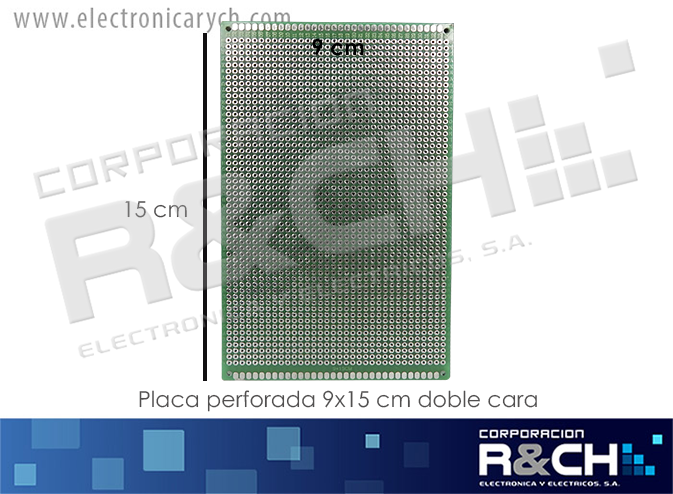PC-0375 Placa Perforada 9x15 cm Doble Cara