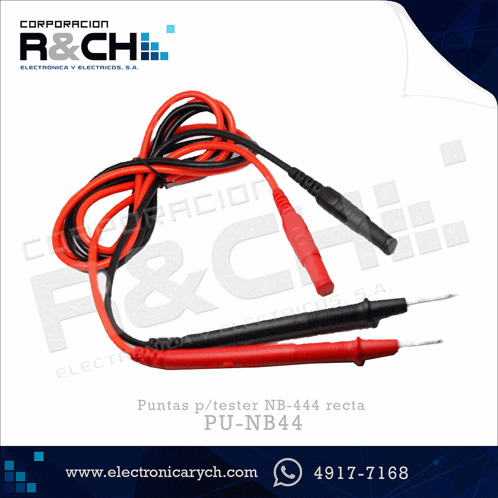 PU-NB444 puntas p/tester NB-444 recta