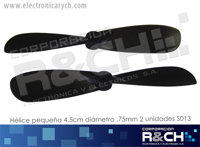 H-831 Helice Pequeña 55mm de Largo, Diametro .75mm Dos Unidades S013