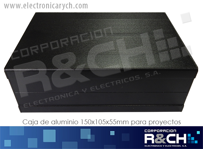CJ-617 Caja de Aluminio 150x105x55mm para Proyectos