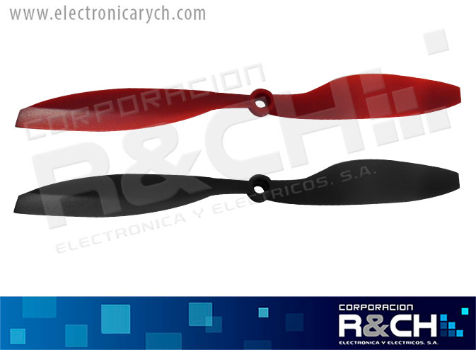 H-1045 helice para drone 4 unides CW CCW10x4.5 rojo y nego