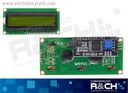 MD-LCD16X2G Modulo LCD 16 Caracteres, 2 filas amarillo Verde con Interfaz I2C Serial