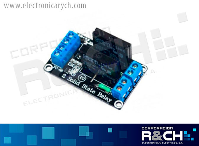 RL-2C-5/2 relay modulo 2 chanel 5V 1 polo 1 tiros 2A for arduino estado solido
