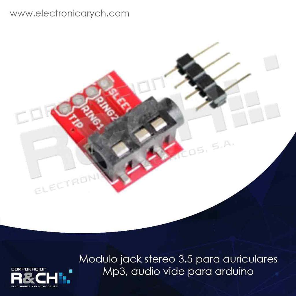 MD-TRRS3.5 modulo jack stereo 3.5 para auriculares Mp3, audio vide para arduino