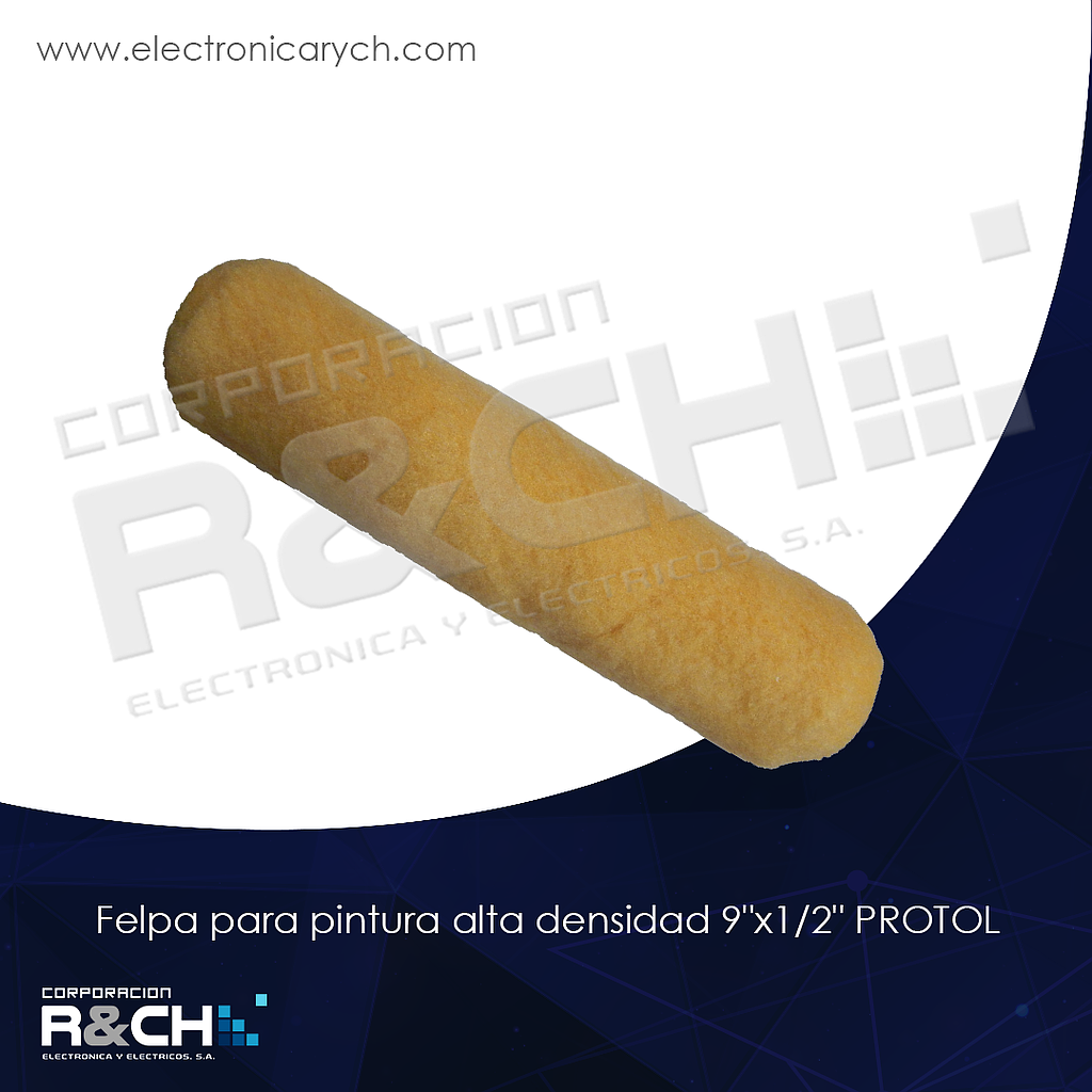 HM-80-MOP9A-1/2 felpa para pintura alta densidad 9"x1/2" PROTOL
