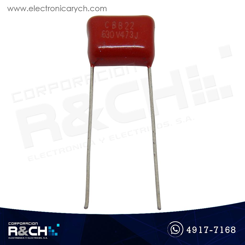 CBB6-473 Capacitor 0.047uF poliester 630V