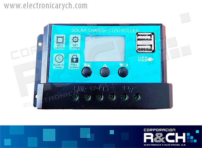 MD-PWM10A regulador de bateria y controlador de carga solar 12V/24V 10A 120W max