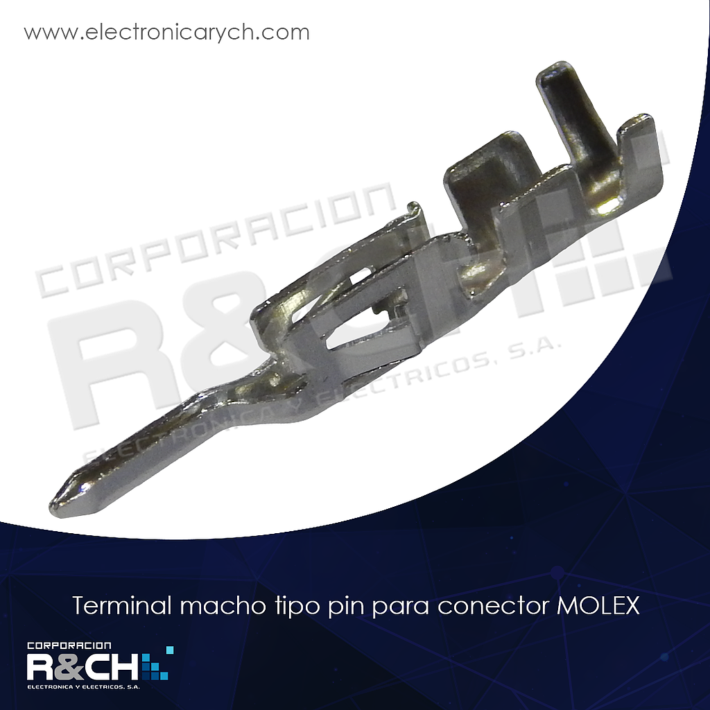TN-43025M terminal macho tipo pin para conector MOLEX