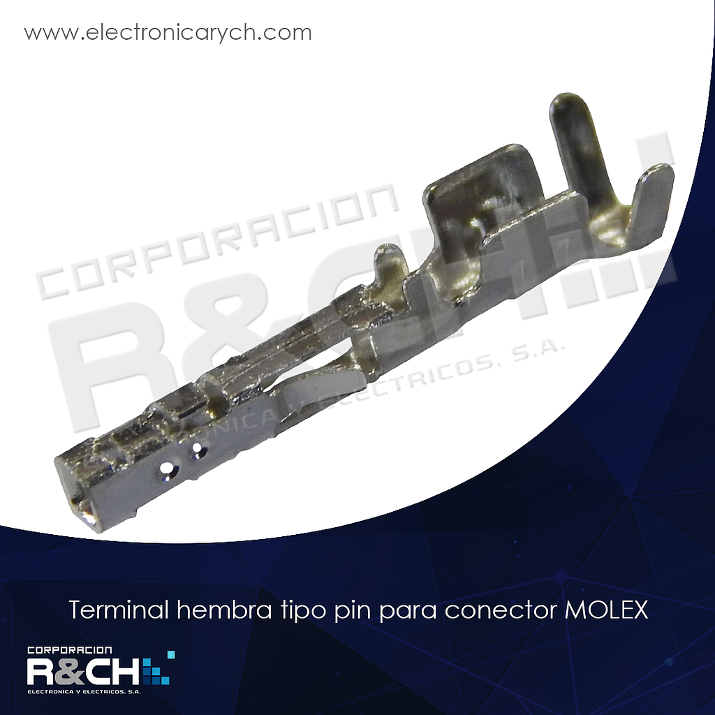 TN-43020F Terminal Hembra Tipo Pin para Conector MOLEX