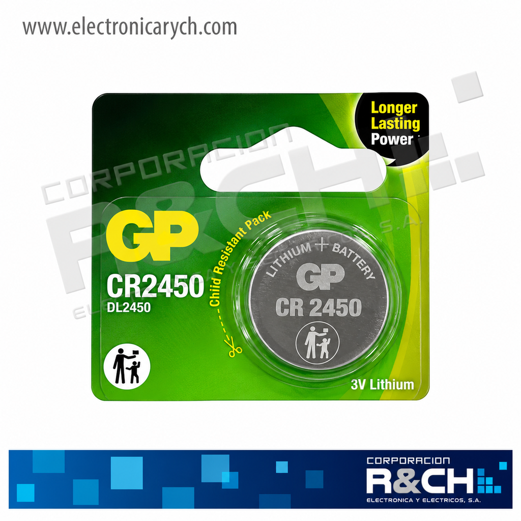 BT-CR2450 batería CR2450 3V lithium