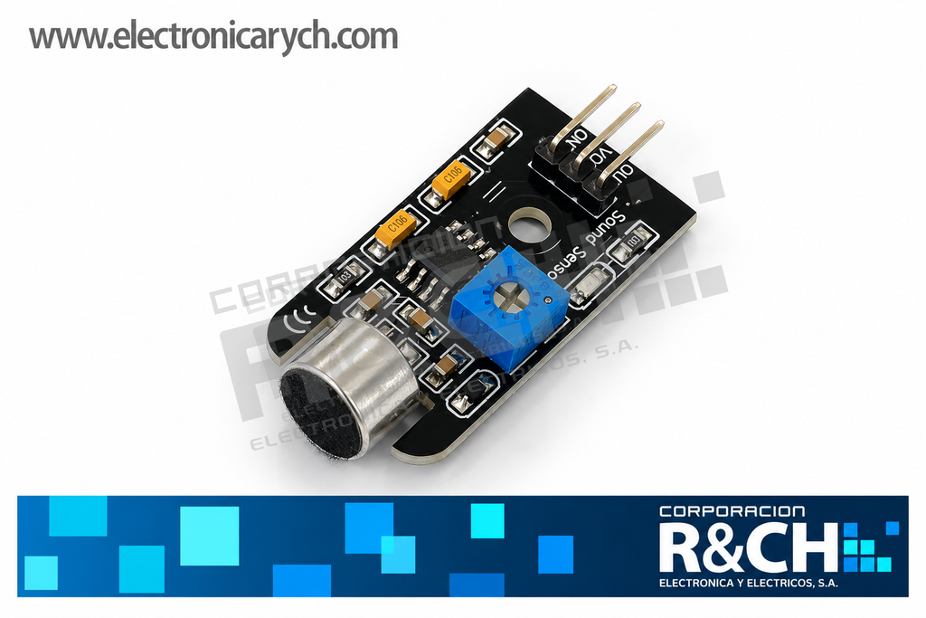 MD-FC-109 Módulo Microfono Electret Alta Sensibilidad ganancia