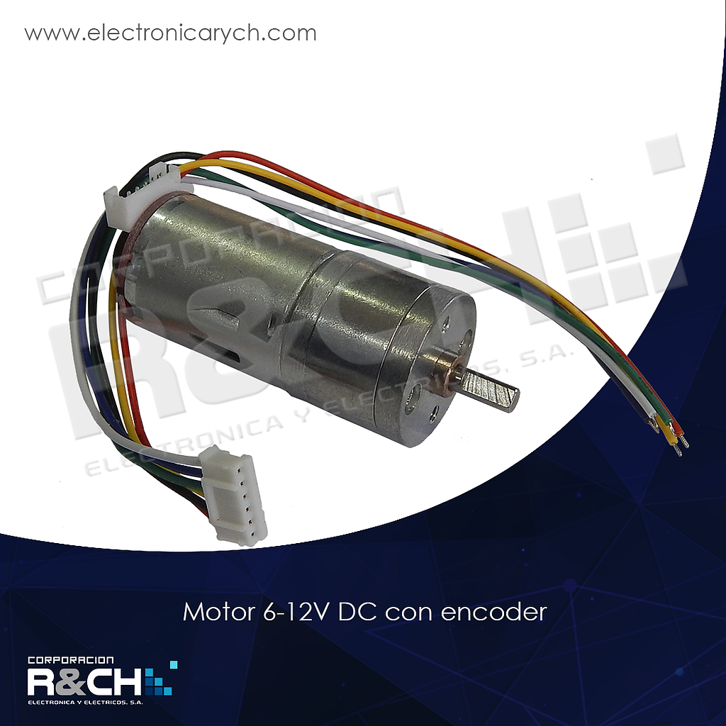MT-25GA Motor 12V DC con encoder