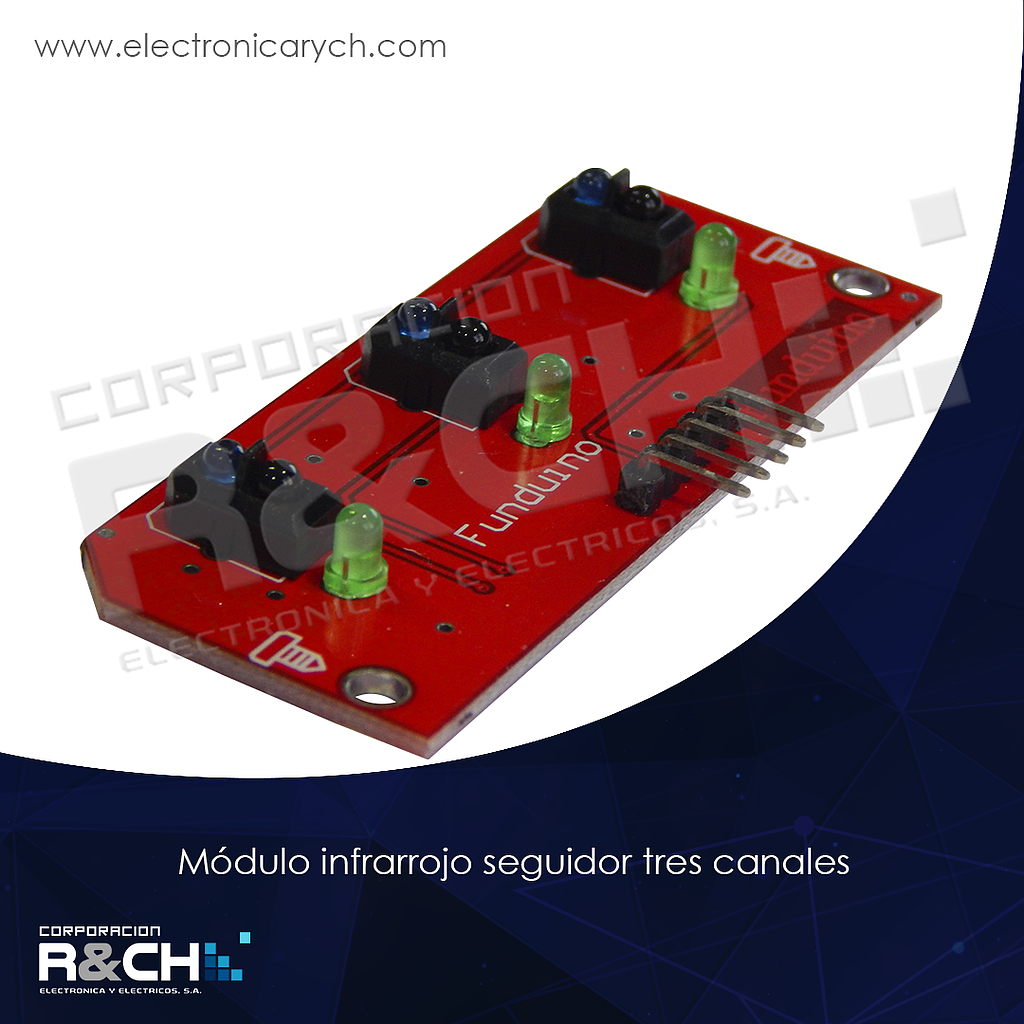 MD-IF3C modulo infrarojo seguidor tres canales