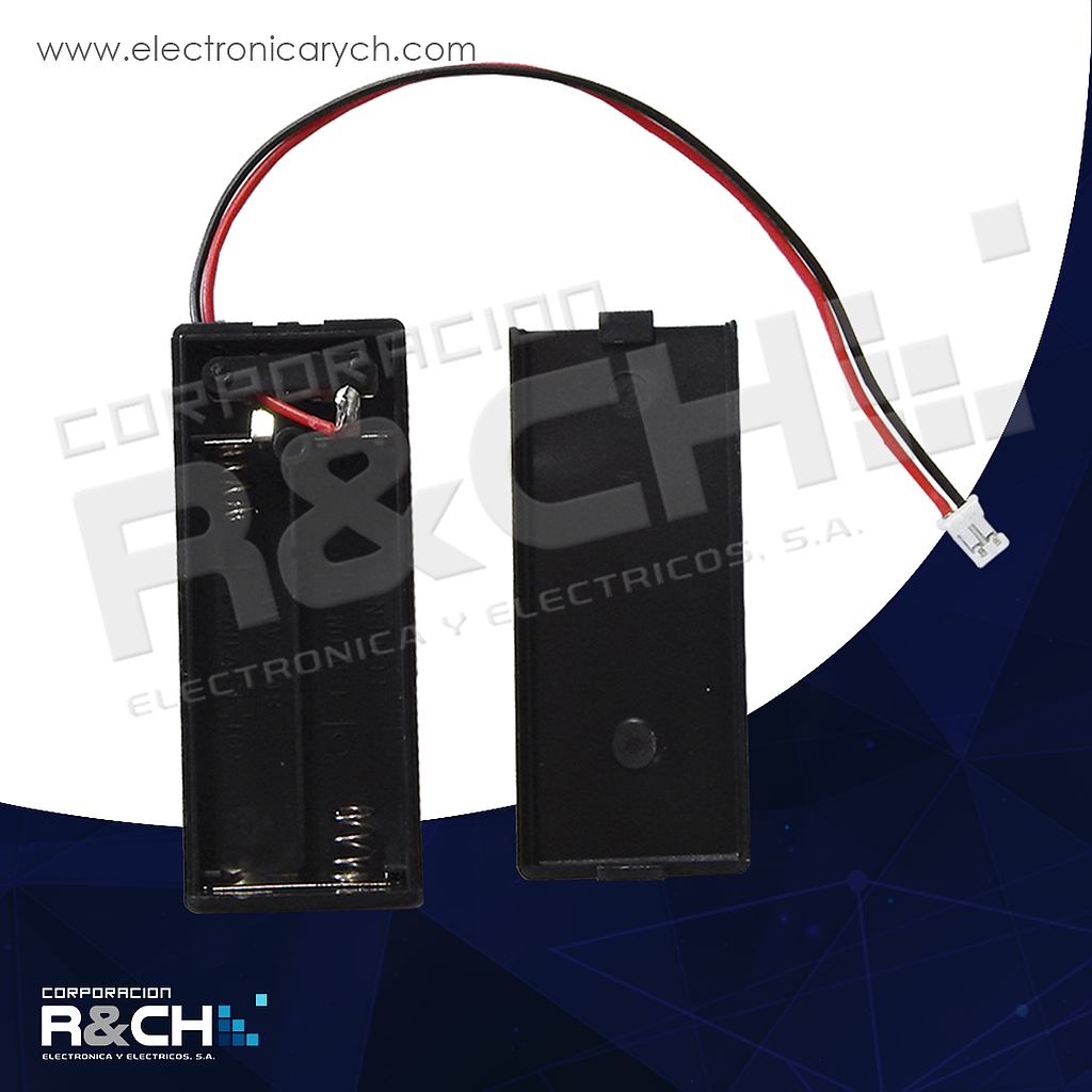 PR-B2XAAAC porta bateria 2XAAA con caja compatible con Microbit conector PH2.0