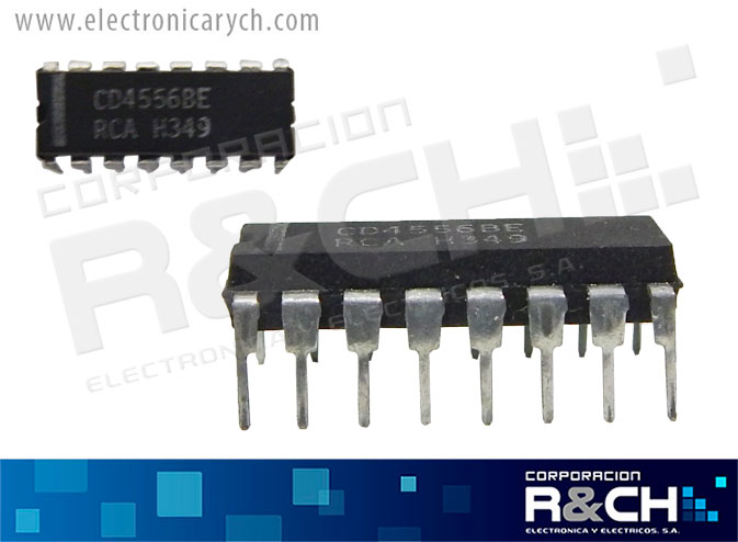 NTE4556B CMOS Dual Binary to 1−Of−4 Decoder/Demultiplexer