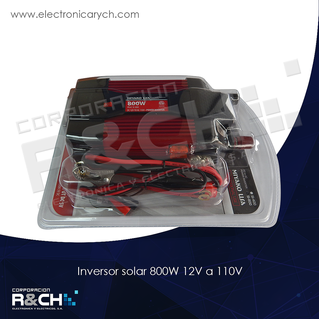 SI-800 inversor solar 800W 12V a 110V