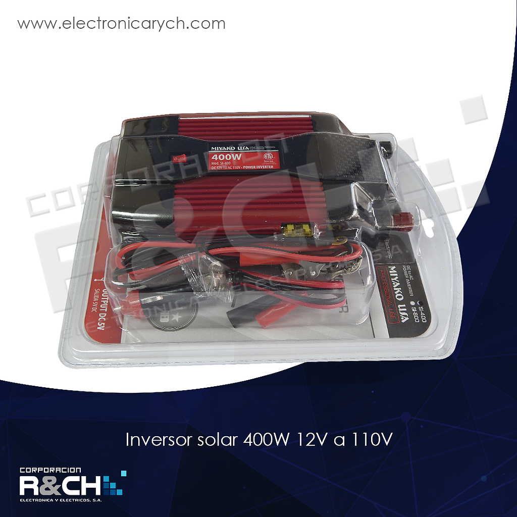 SI-400 inversor solar 400W 12V a 110V