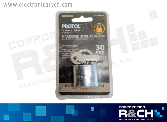 HM-90-CI-30 candado acero 30mm